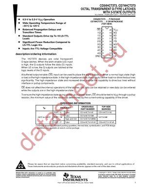 CD74HCT373E datasheet  